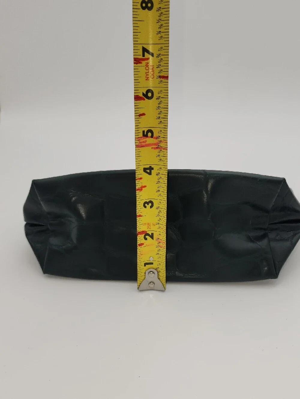 Estee Lauder Dark Green Embossed Croc Cosmetic Pouch